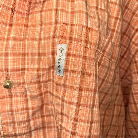 Columbia Rust Plaid Shirt - Picture 2 of 5